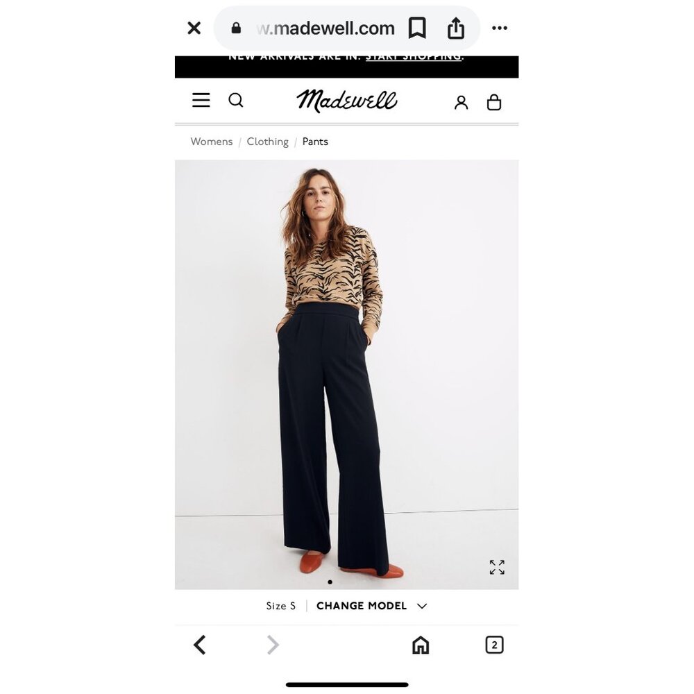 NWT Madewell Women’s Pull on Pants